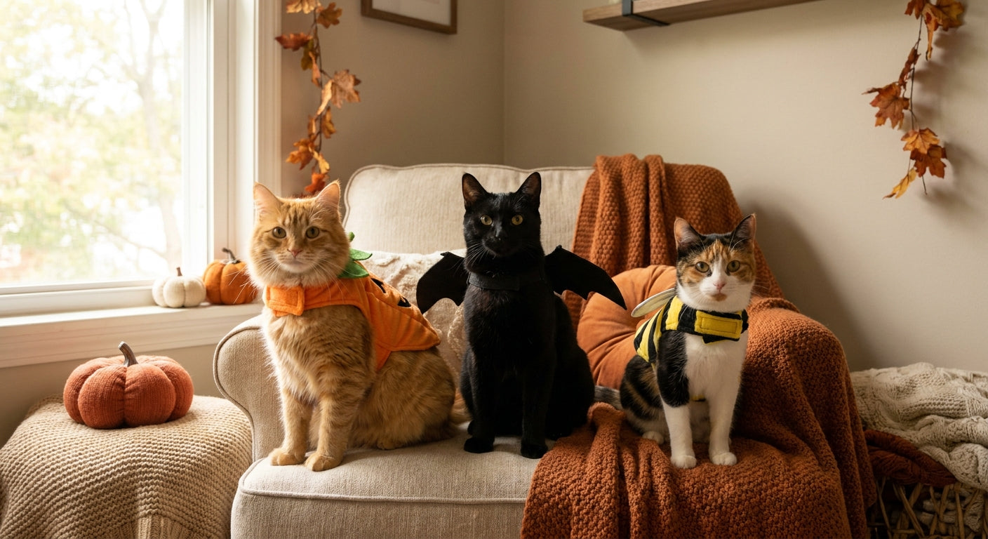 Cat Halloween costumes for indoor pets