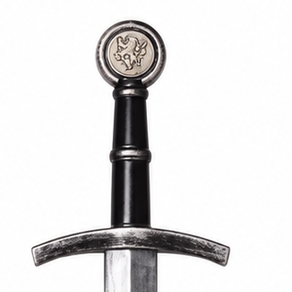 Silver Lion Crest Foam Sword