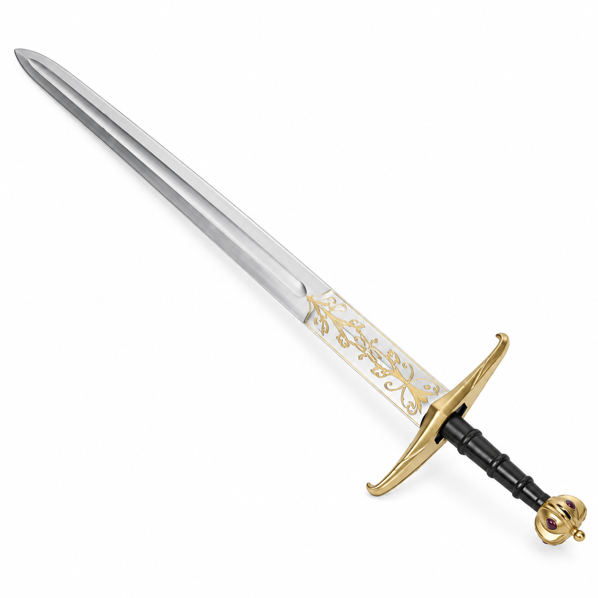 Large Knight Sword, Silver Prop