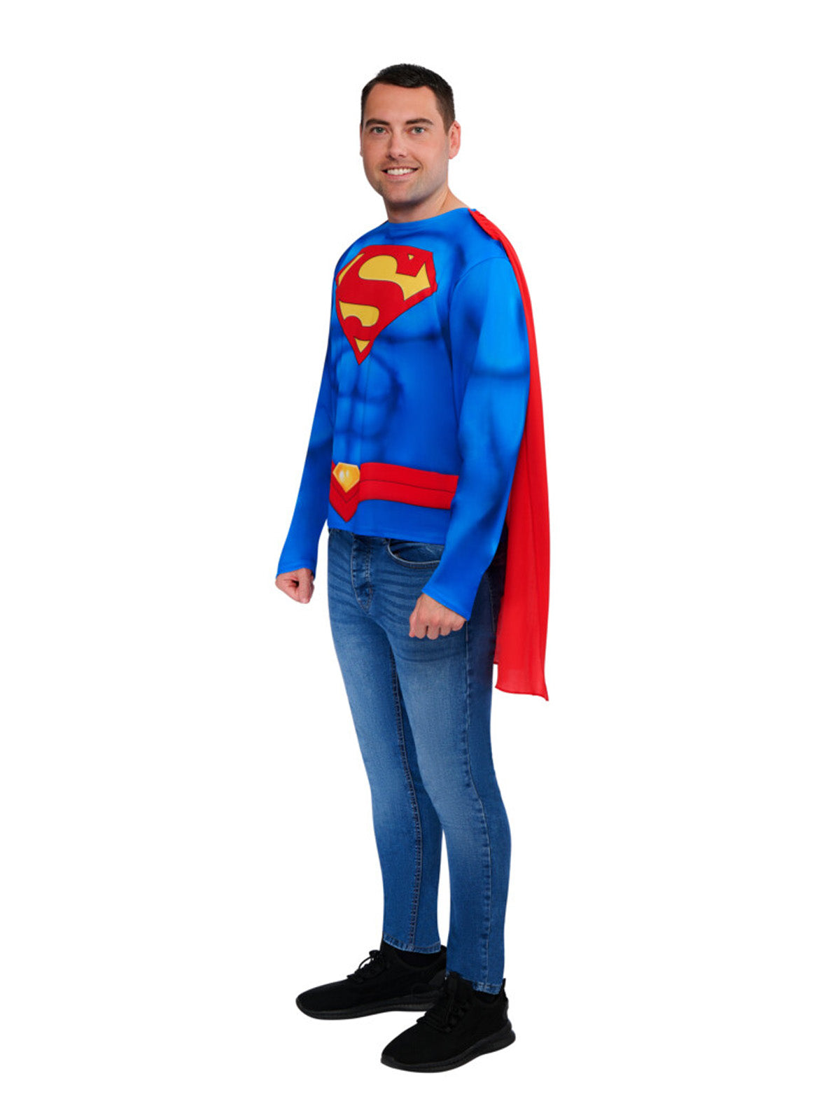 Superman Costume Top and Cape, Adult