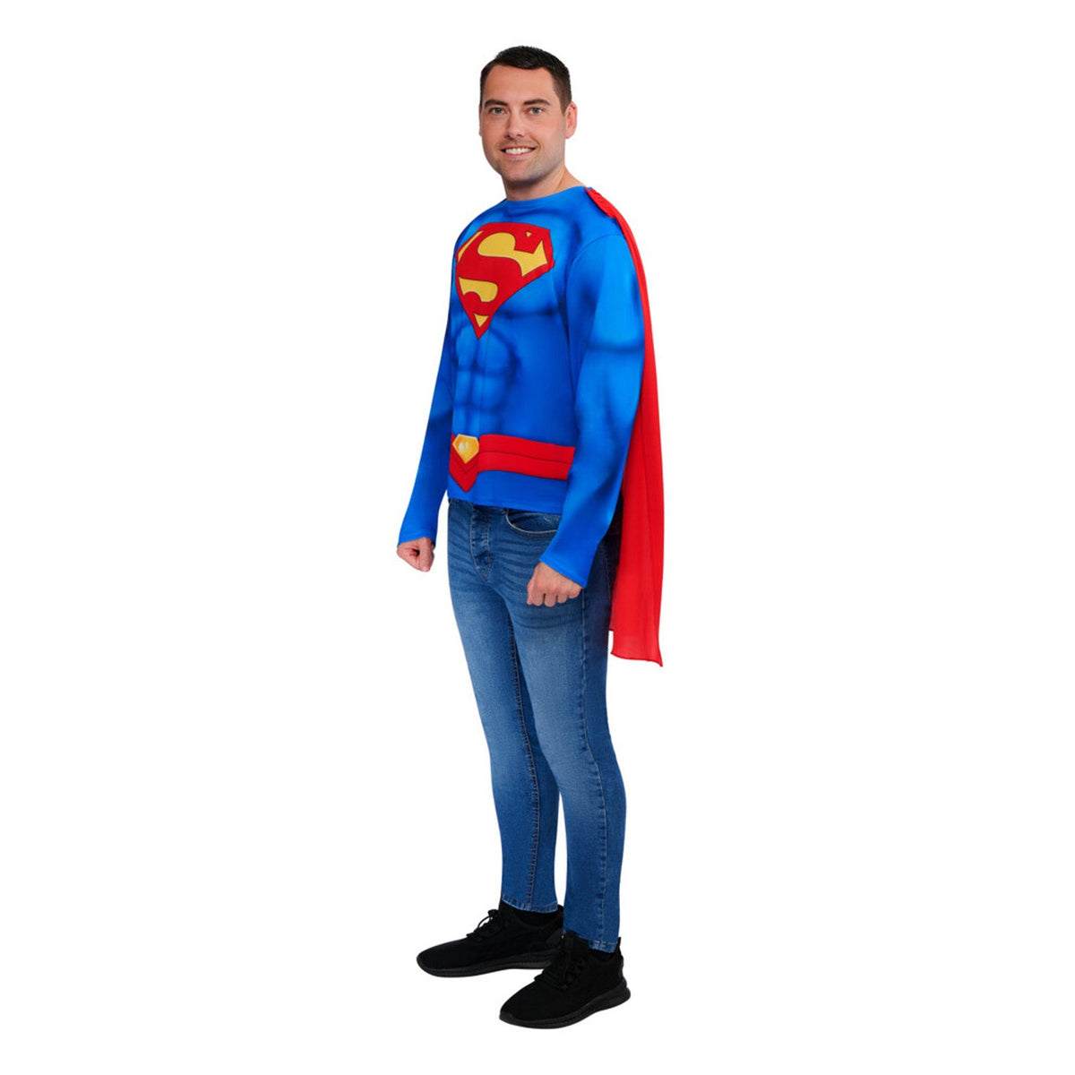 Superman Costume Top and Cape, Adult