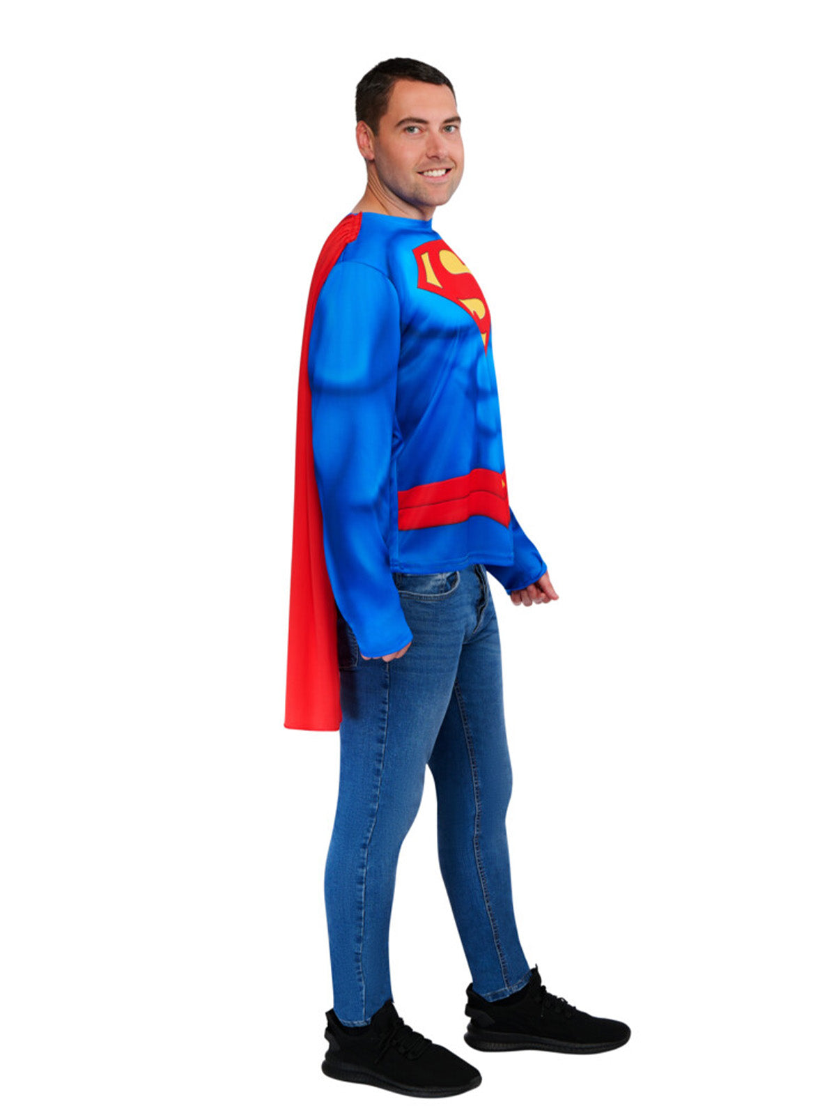 Superman Costume Top and Cape, Adult