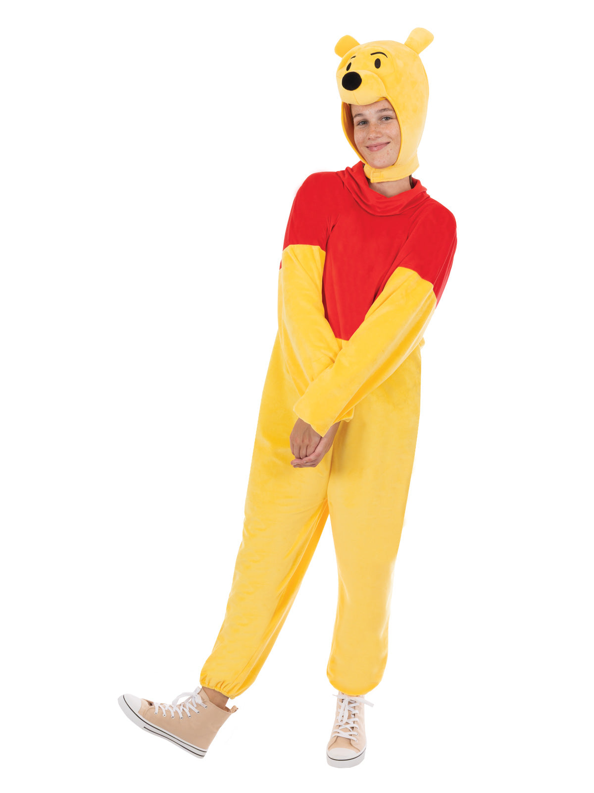 Winnie The Pooh Deluxe Onesie Costume-Adult