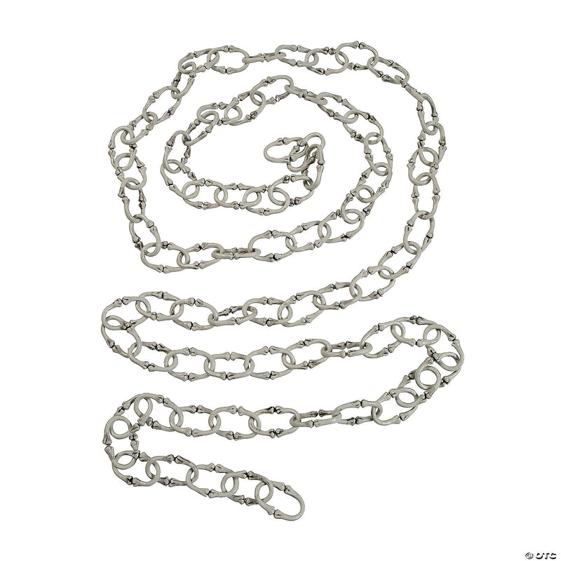 Grey Plastic Bone Link Chain 12ft