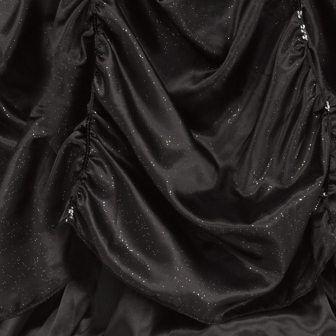 Deluxe Wicked Queen Costume with Intricate Black and Gold Detailing