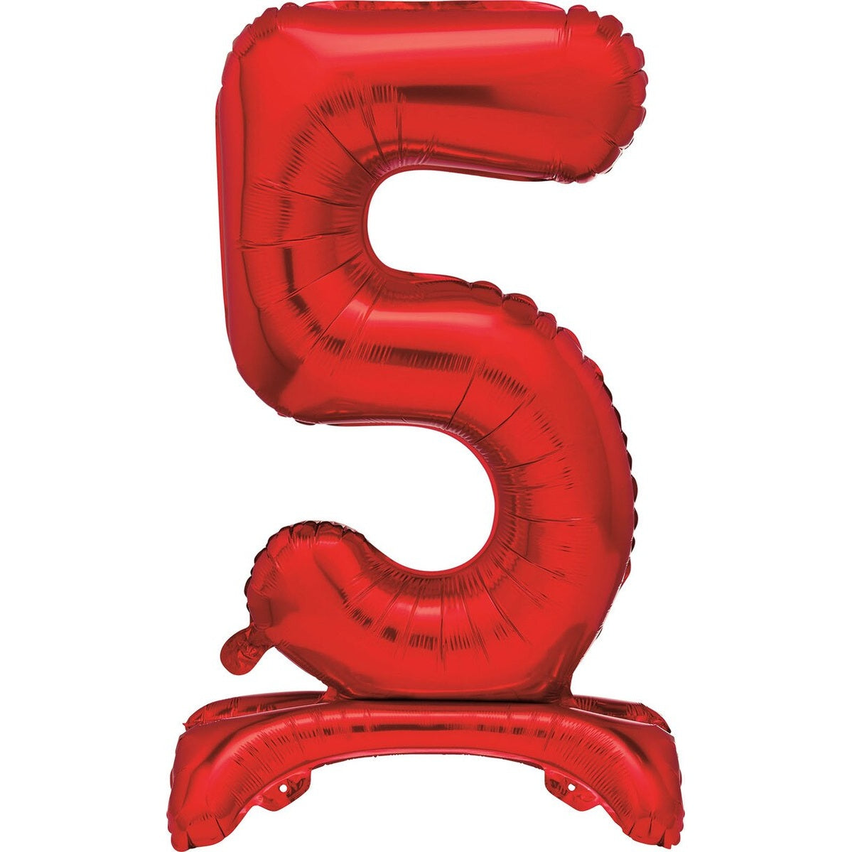 Red Number 5 Standing Foil Balloon-76cm