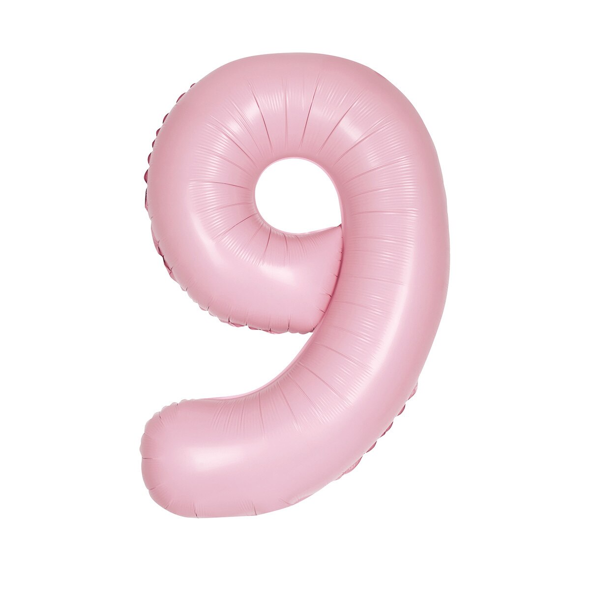 Number 9 Pastel Pink Matte Foil Balloon-86cm