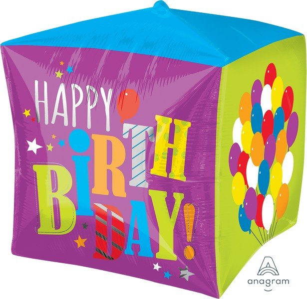Air Inflation Cubez Foil Balloon