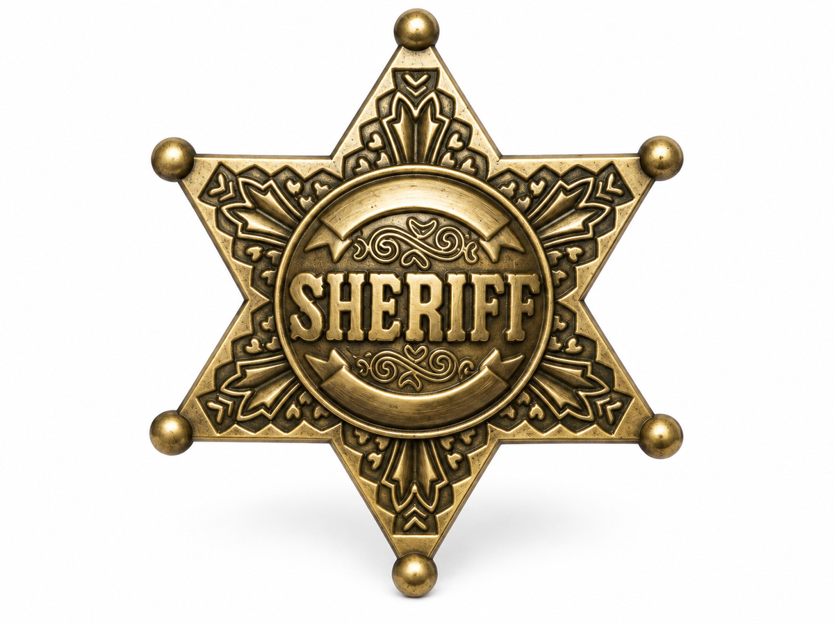 Sheriff Costume Badge