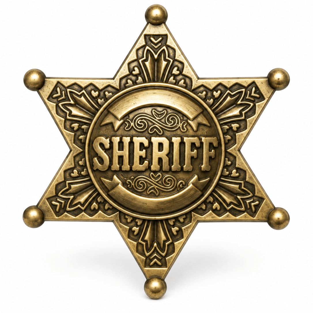 Sheriff Costume Badge