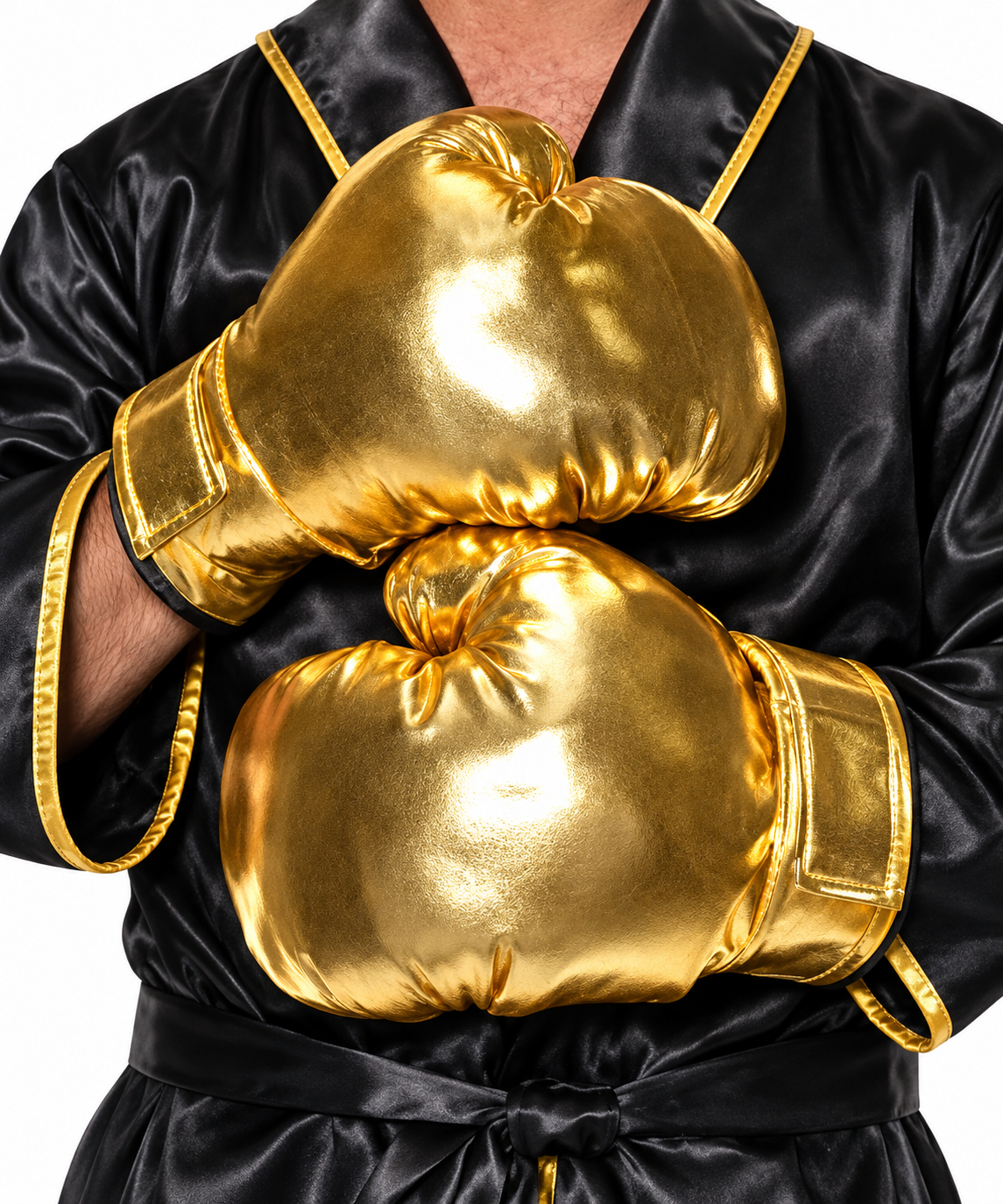 Boxing Costume Gloves Gold