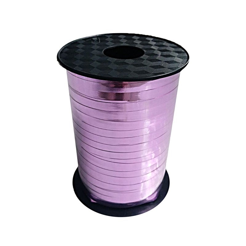 Light Pink Metallic Curling Balloon Ribbon