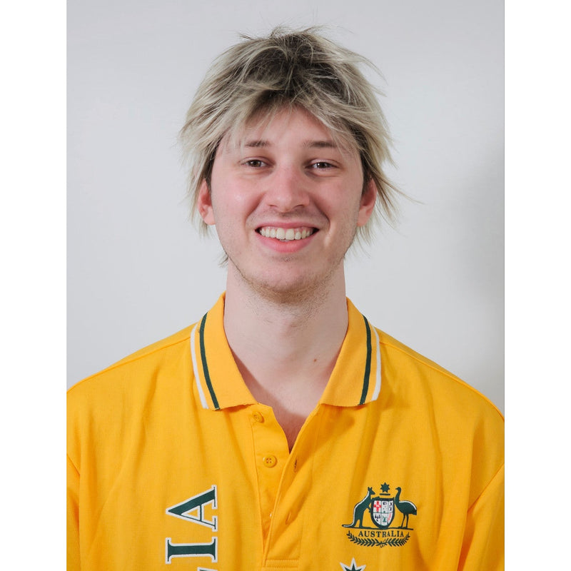 Mullet Wig – Blonde & Grey Australian Cricket Style