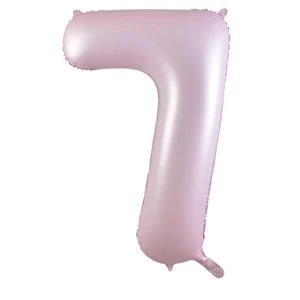 Pastel Pink Number 7 Foil Balloon - 86cm