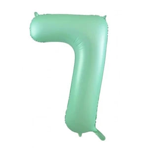 Mint Green Number 7 Foil Balloon - 86cm