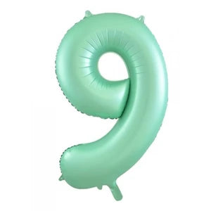 Mint Green Number 9 Foil Balloon - 86cm