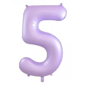 Pastel Lilac Number 5 Foil Balloon - 86cm