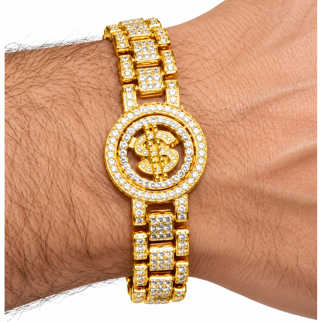 Spinning Dollar Sign Costume Bracelet
