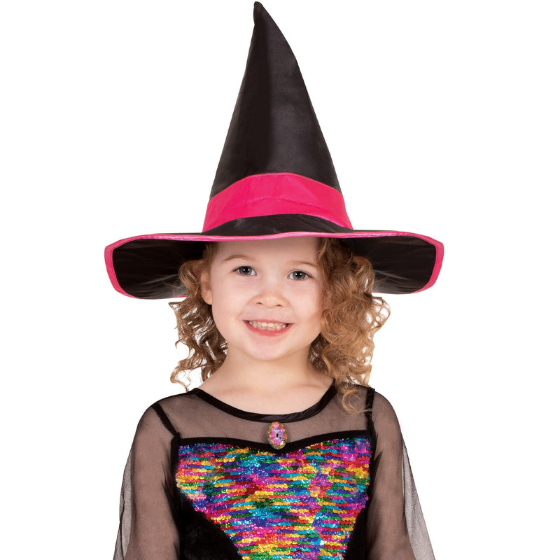 Rainbow Colour Magic Witch Deluxe Costume, Child