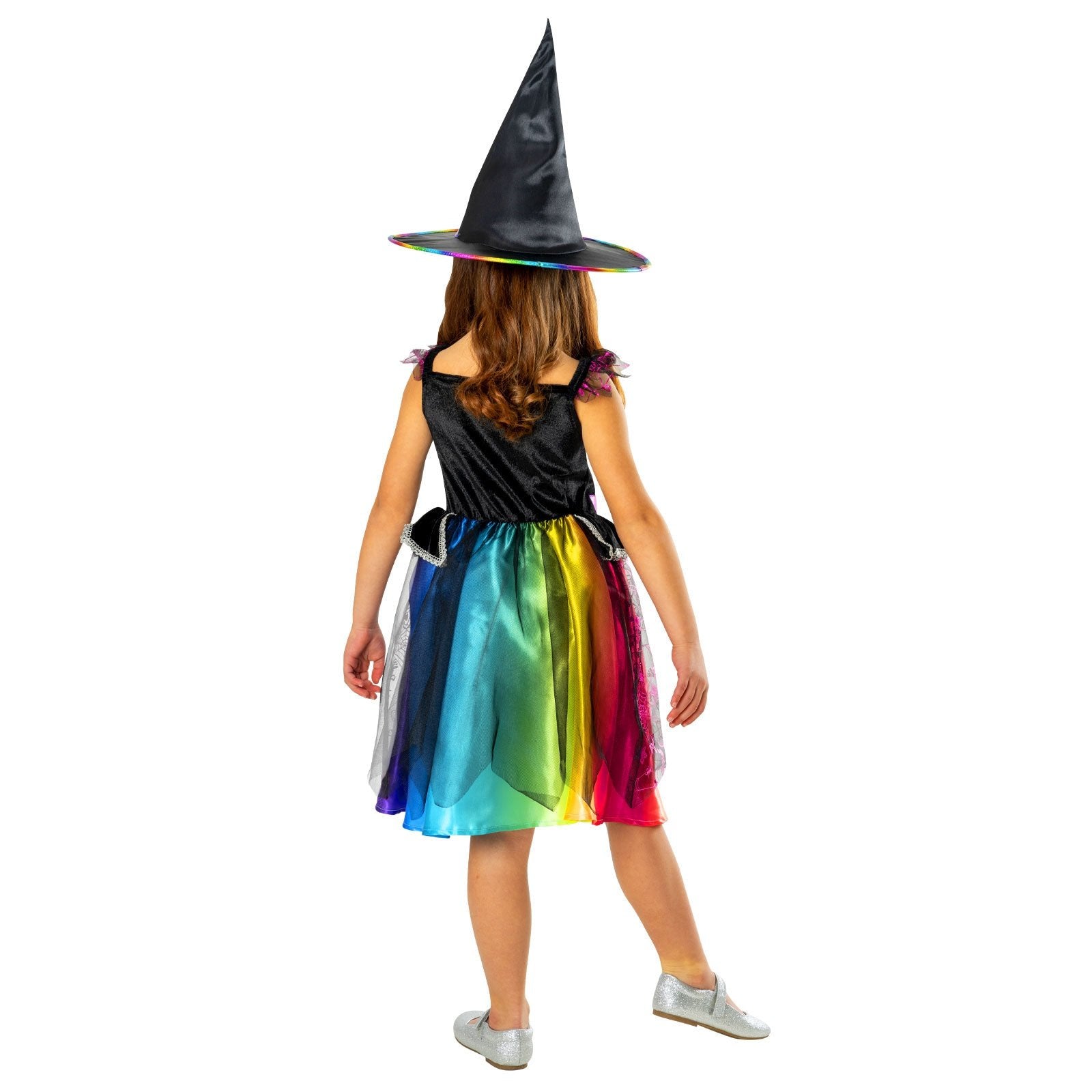 Cute Barbie witch costume for children with a stylish hat