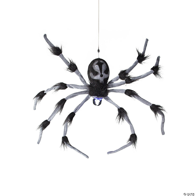 Realistic and Creepy Grey and Black Spider Decoration for Halloween