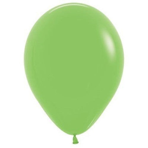Round Balloon 30cm Lime Green, Uninflated