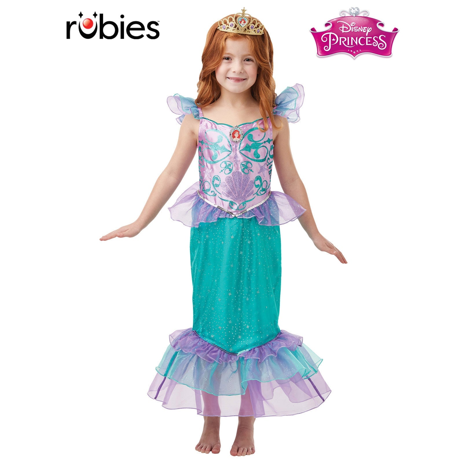 Ariel Glitter and Sparkle Costume for Child with Shimmering Sequins