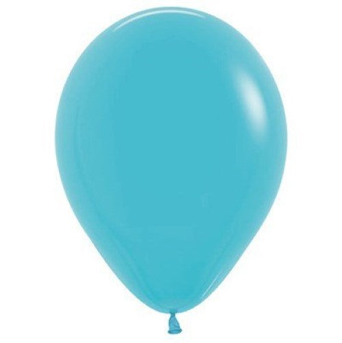 Round Balloon 30cm Caribbean Blue, Uninflated