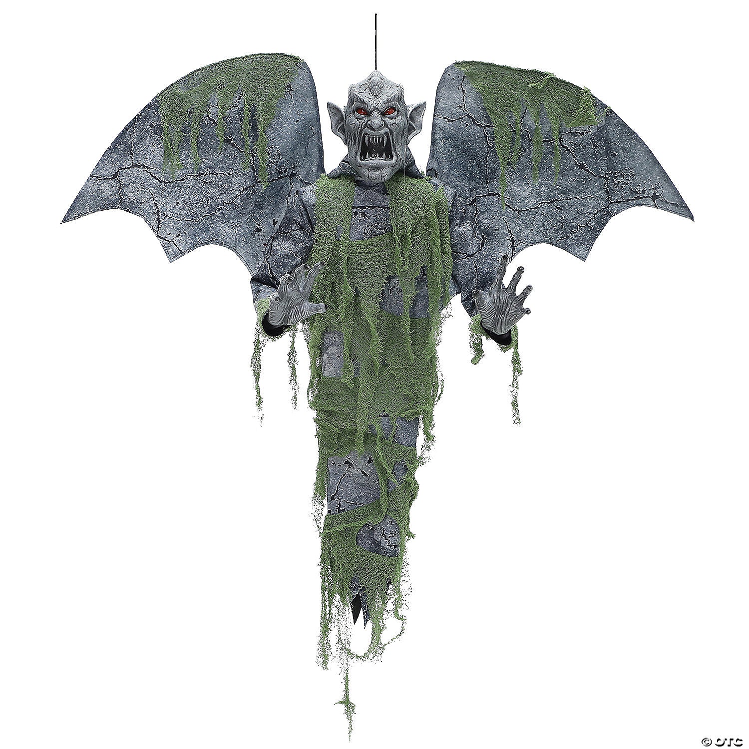 A spooky 40 hanging gargoyle prop Halloween decoration with realistic details