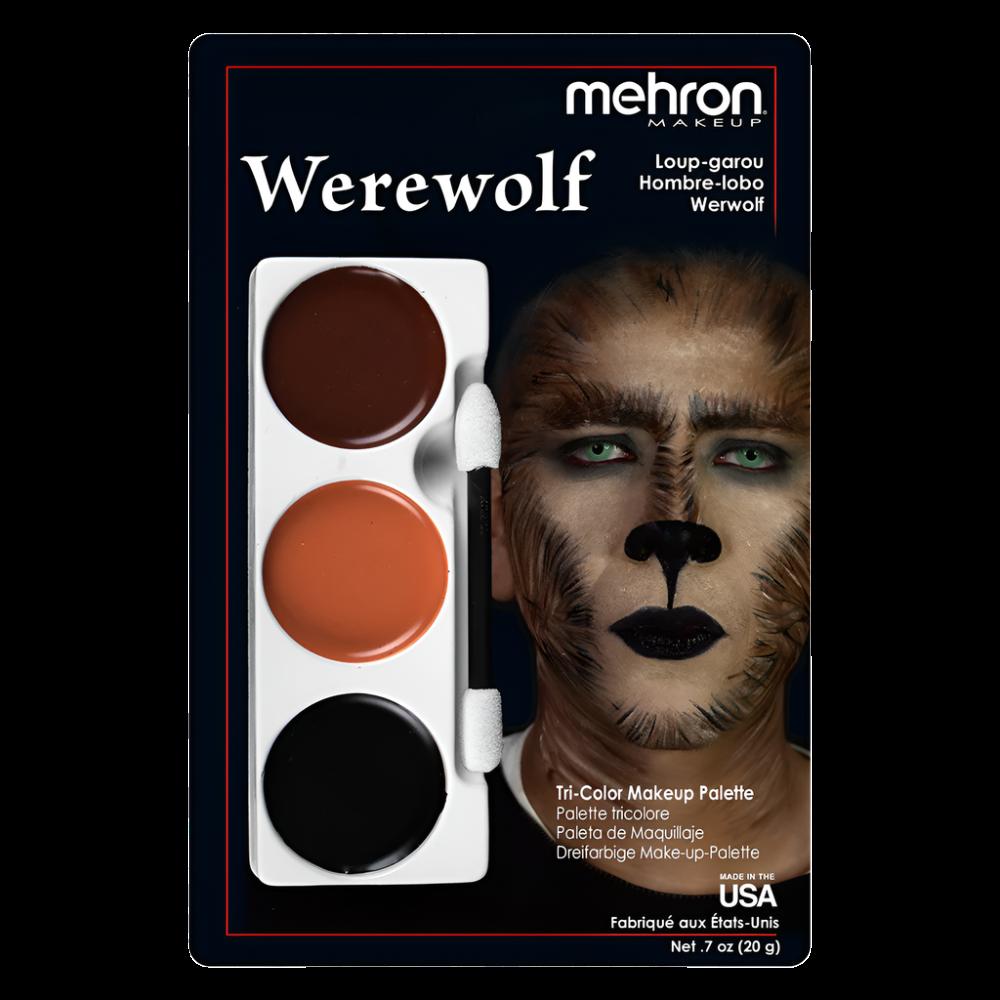 Tri-Color Makeup Palette - Werewolf featuring three striking shades for bold, dramatic looks