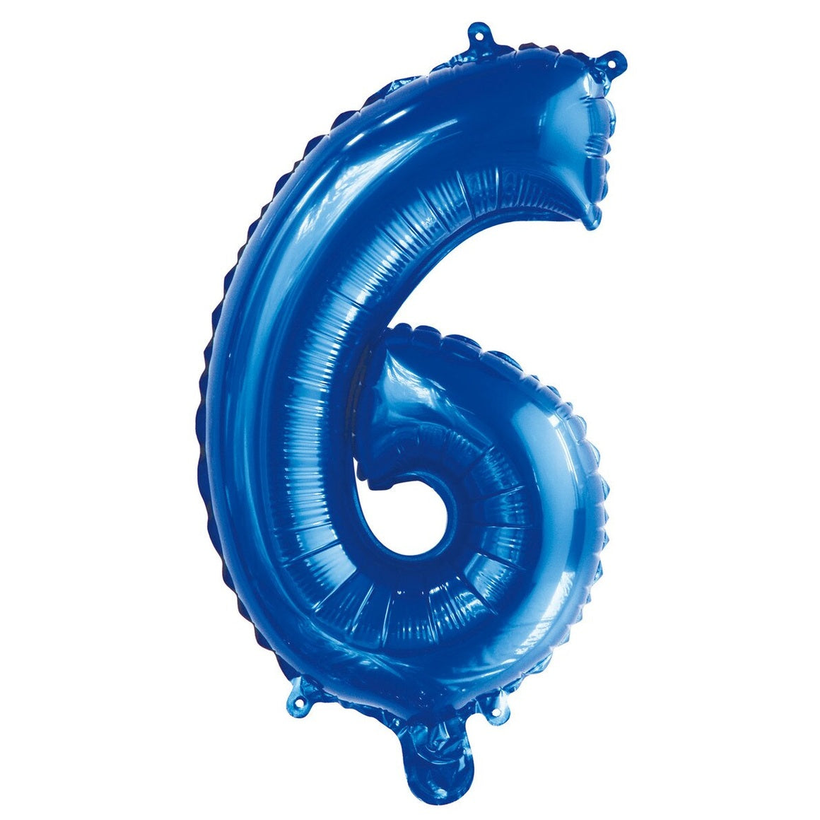 Number 6 Blue Foil Balloon - 35cm