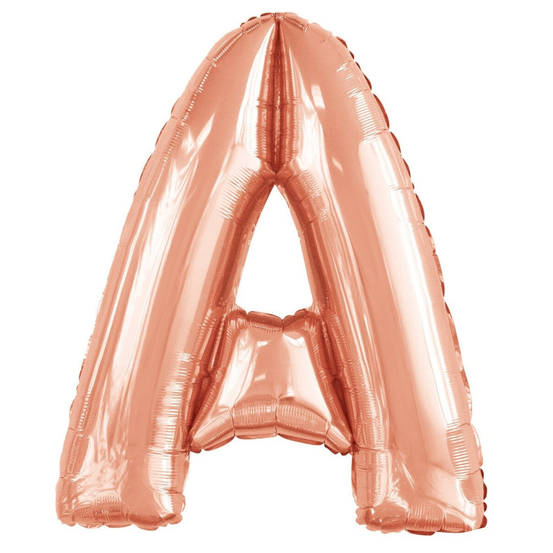 Rose Gold Letter A Foil Balloon-86cm