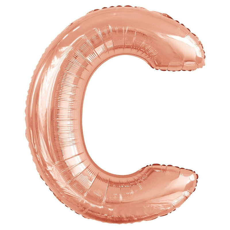 Rose Gold Letter C Foil Balloon-86cm