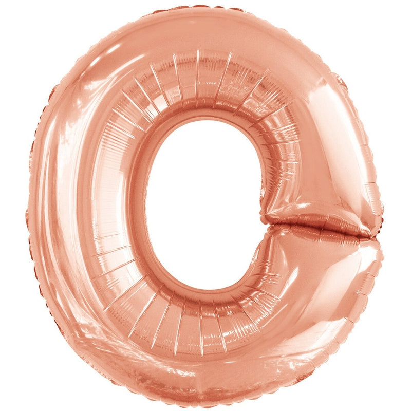 Rose Gold Letter O Foil Balloon-86cm