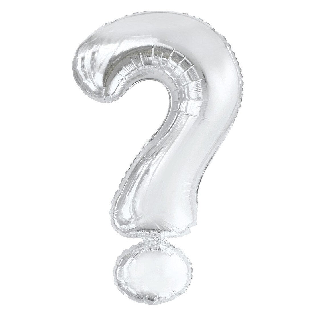 Silver Question Mark ? Foil Balloon-86cm