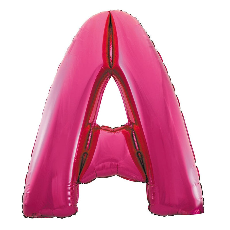 Pink Letter A Foil Balloon-86cm