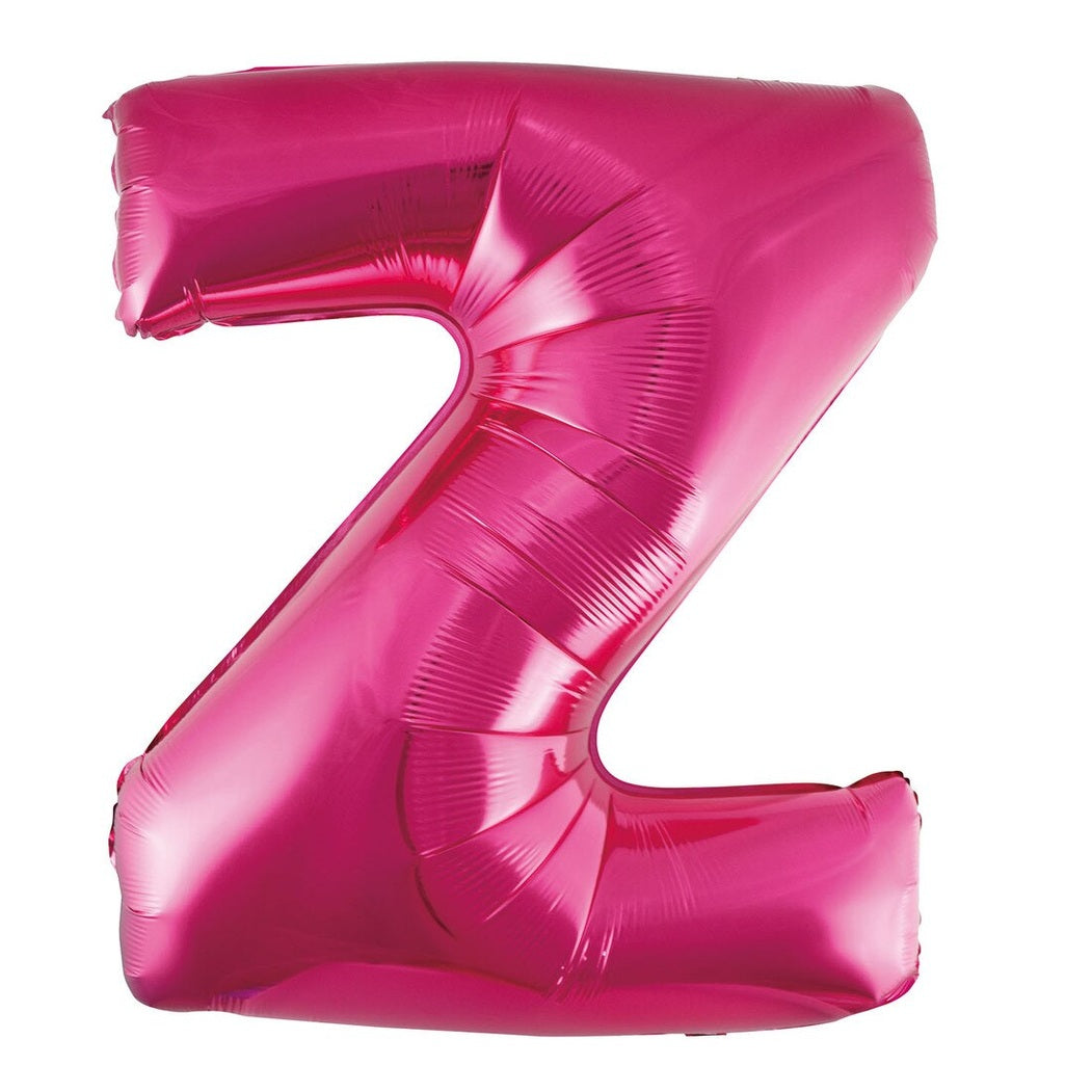 Pink Letter Z Foil Balloon-86cm