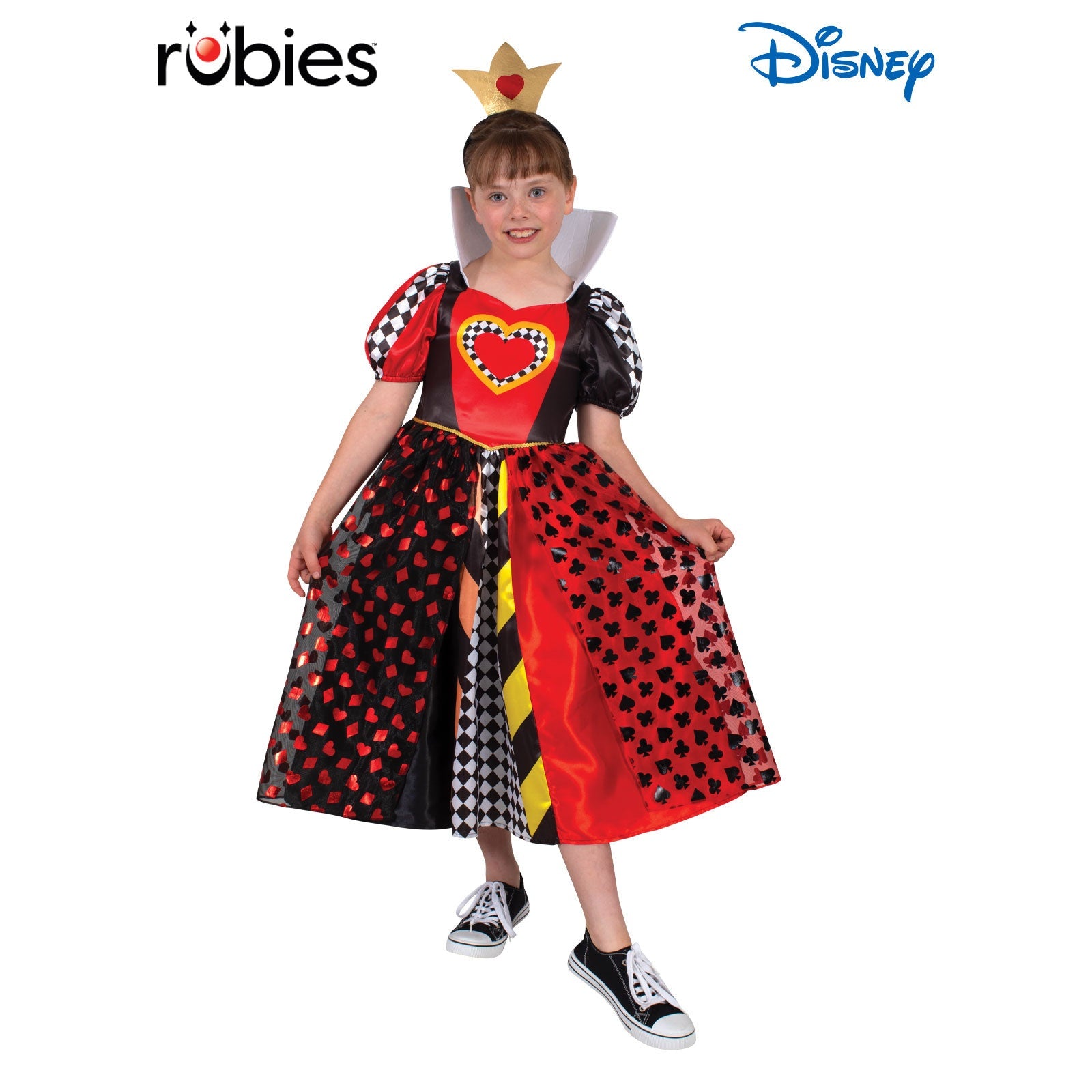 Queen Of Hearts Deluxe Girls Costume