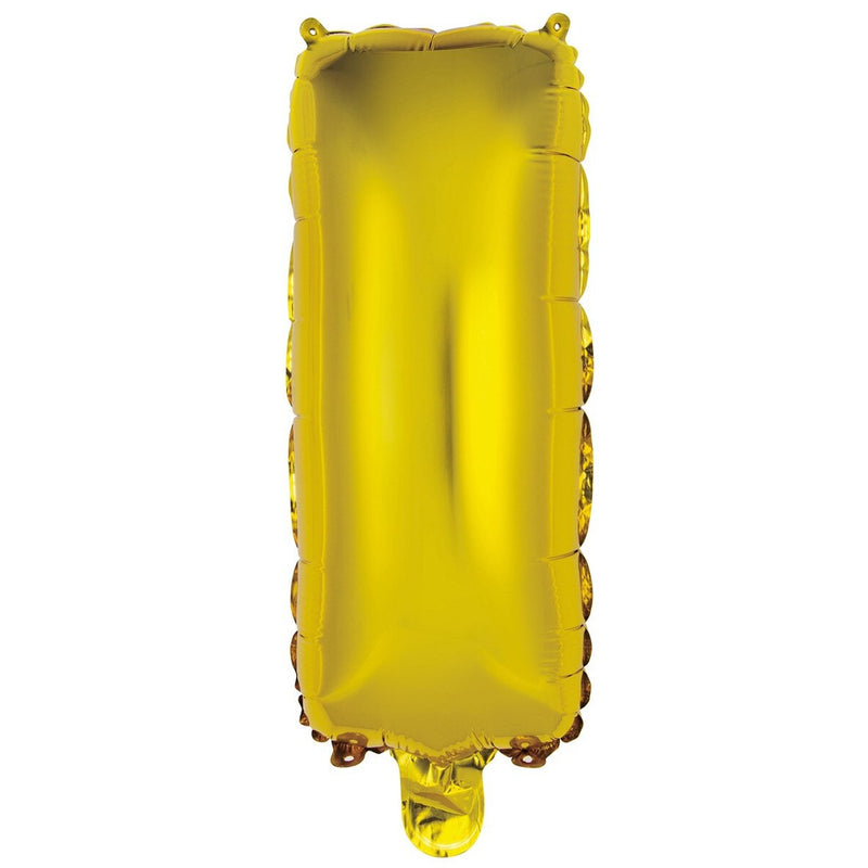 Gold Letter I Foil Balloon - 35cm