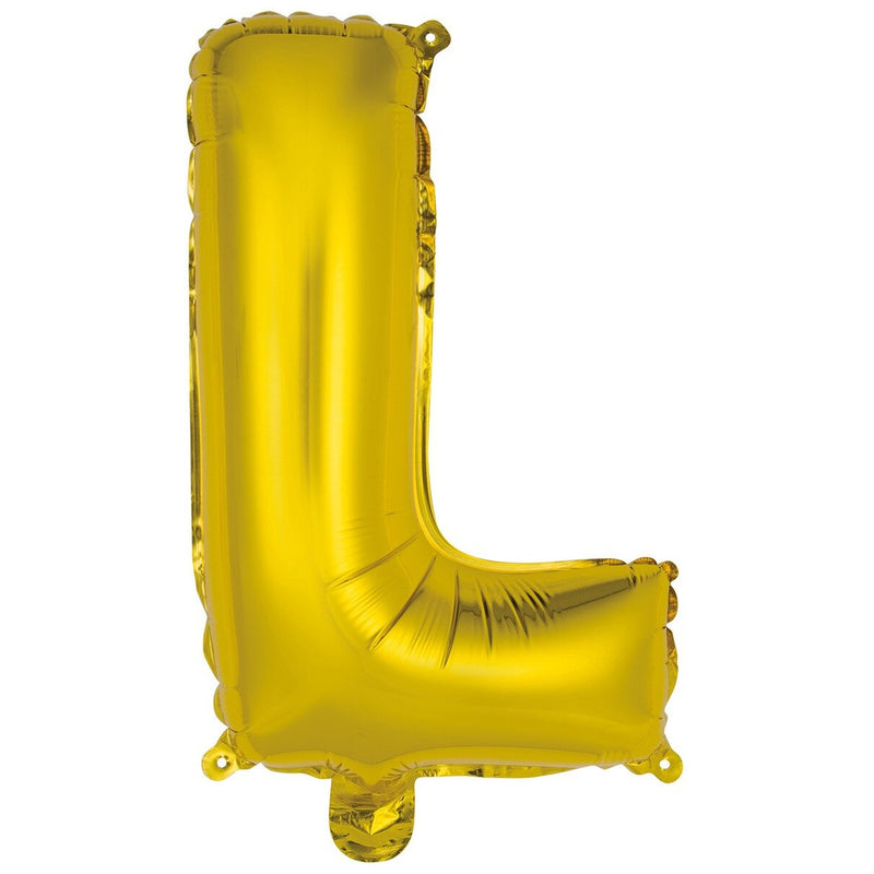 Gold Letter L Foil Balloon - 35cm