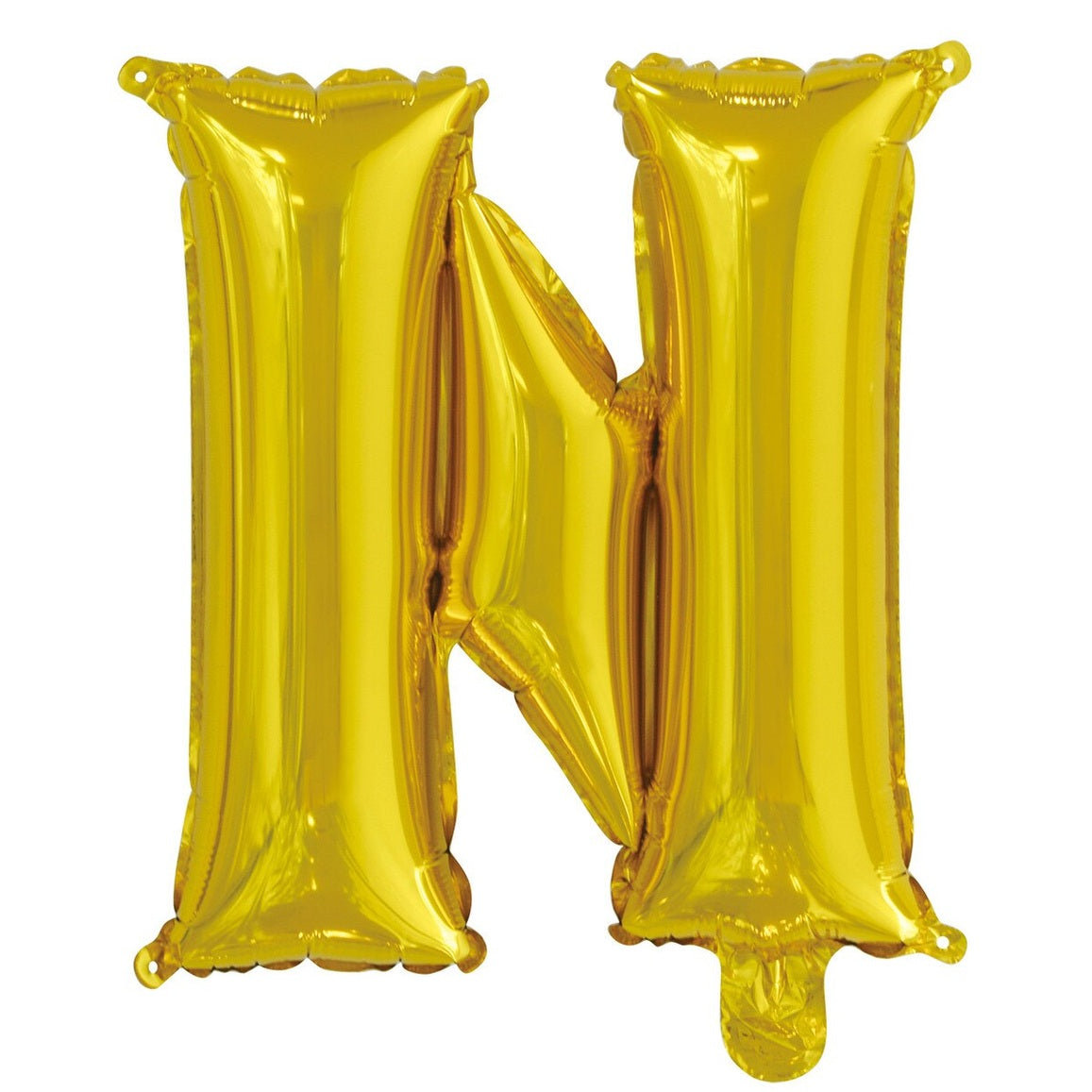 Gold Letter N Foil Balloon - 35cm