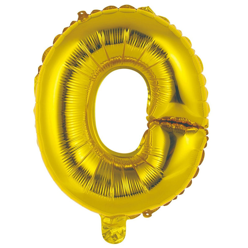 Gold Letter O Foil Balloon - 35cm