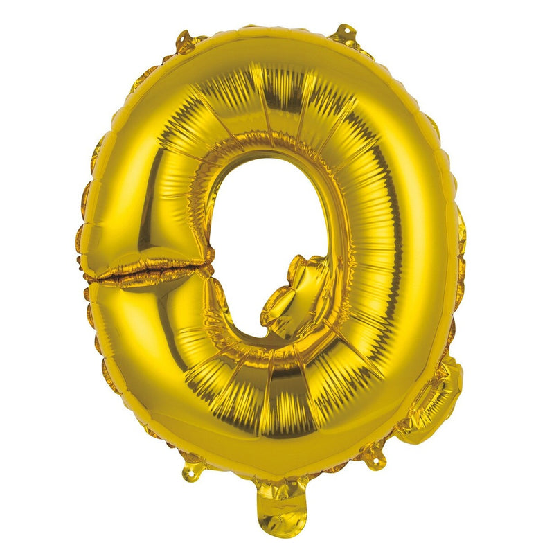 Gold Letter Q Foil Balloon - 35cm