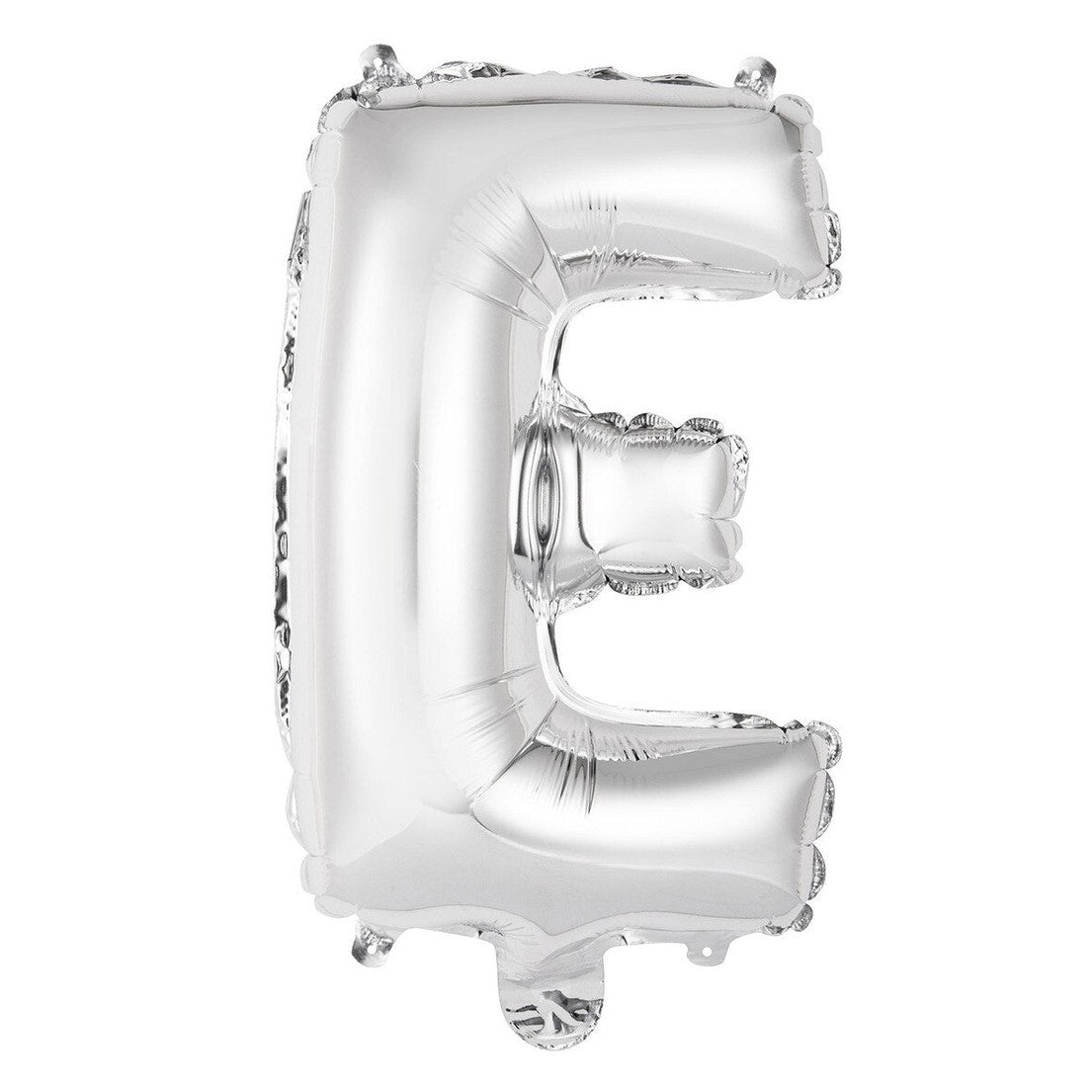 Silver Letter E Foil Balloon - 35cm