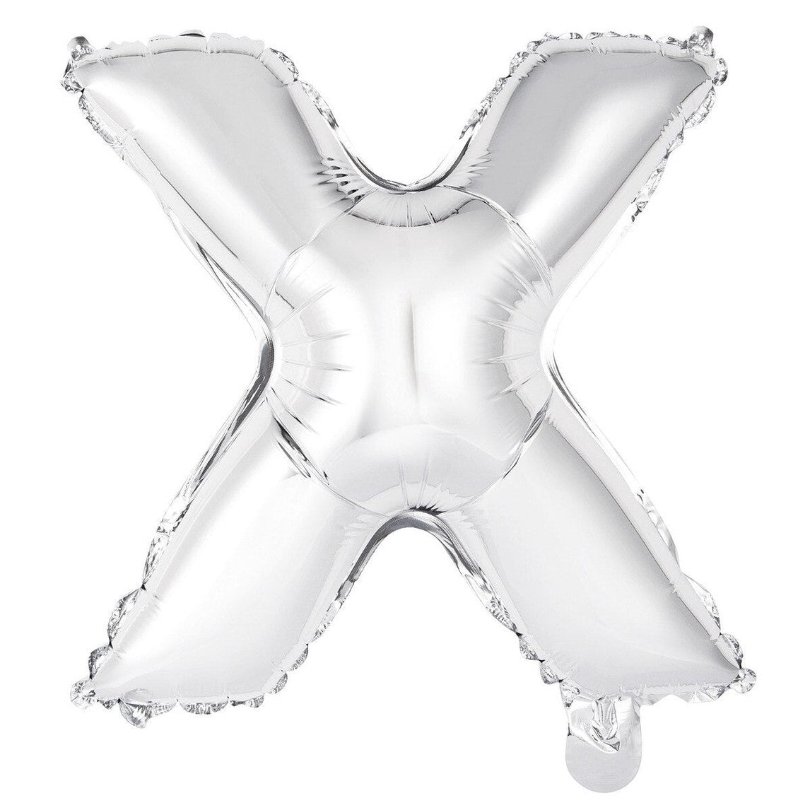 Silver Letter X Foil Balloon - 35cm