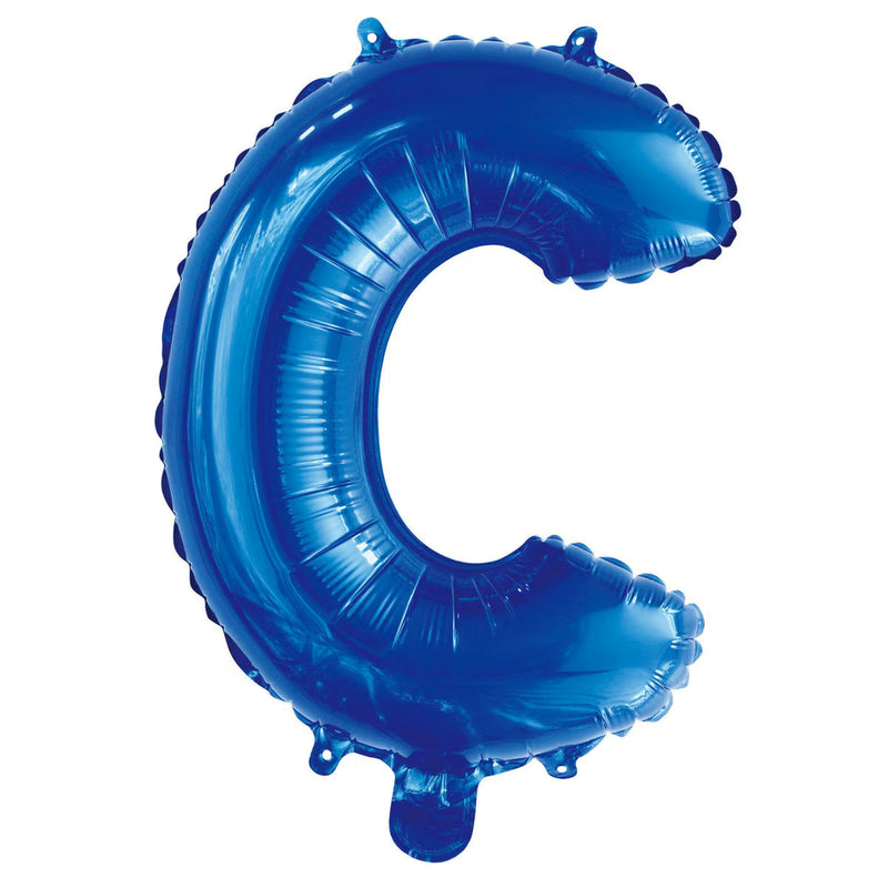 Blue Letter C Foil Balloon - 35cm