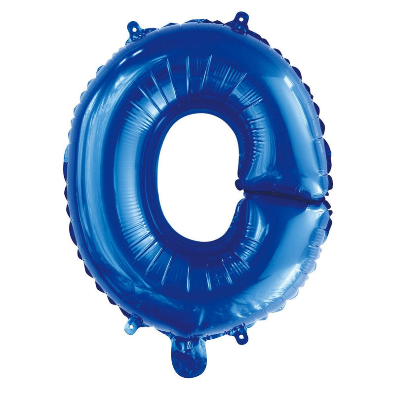 Blue Letter O Foil Balloon - 35cm