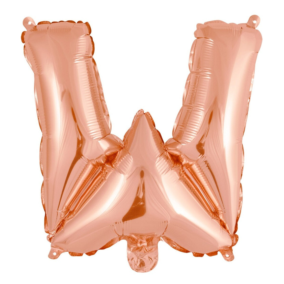 Rose Gold Letter W Foil Balloon - 35cm