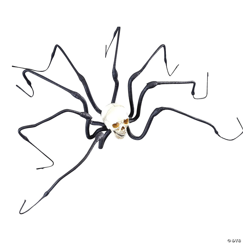Creepy and realistic large skull spider Halloween decoration for spooky displays