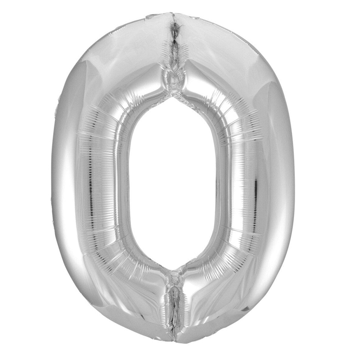 Number 0 Silver Foil Balloon-86cm